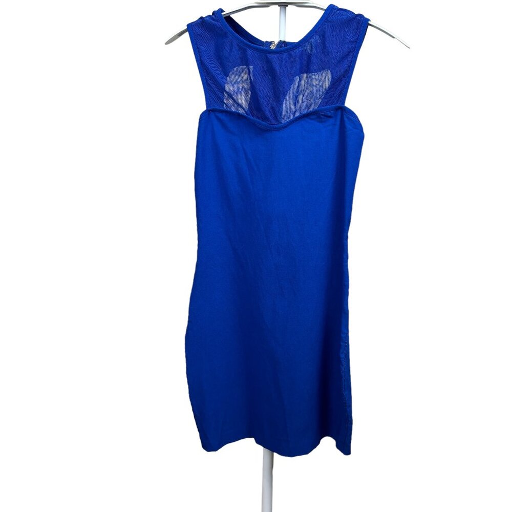 Charlotte Russe mini dress, size Small, bodycon, cutouts, mesh, zipper, sexy